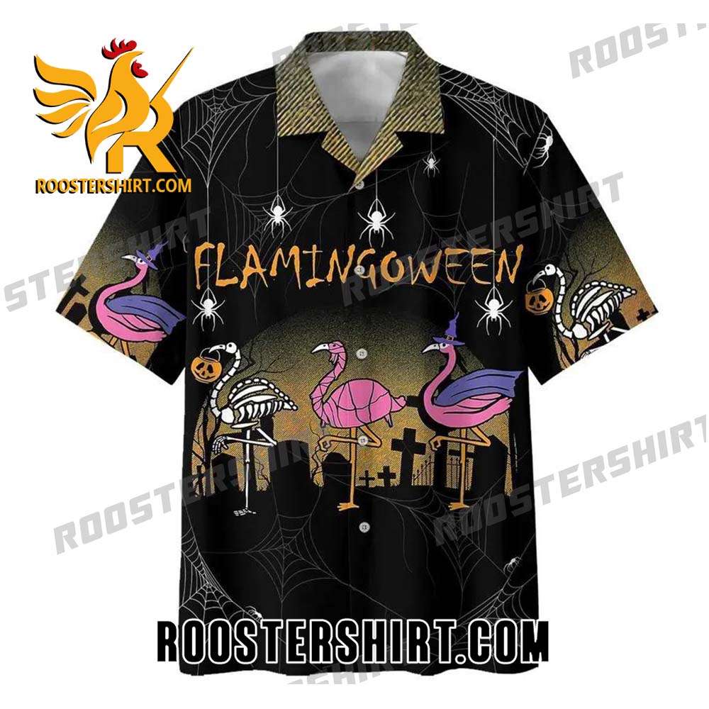 Quality Flamingo Halloween Hawaiian Shirt For Men Women