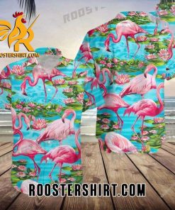 Quality Flamingo Hawaiian Shirt Gift, Anniversary Wedding Hawaiian Gift