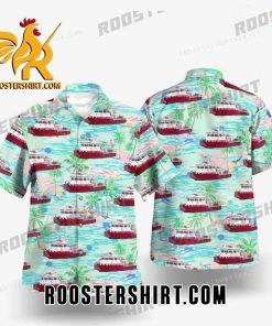 Quality Florida, Jacksonville Fire And Rescue Department Fireboat Dr. Robert F. Kiely m-1m-38 Hawaiian Shirt