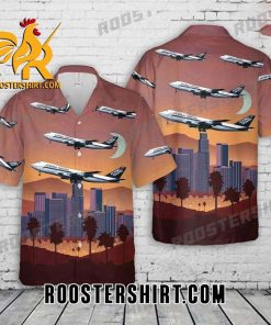 Quality Flying Tiger Line Boeing 747-212b Button Up Hawaiian Shirt