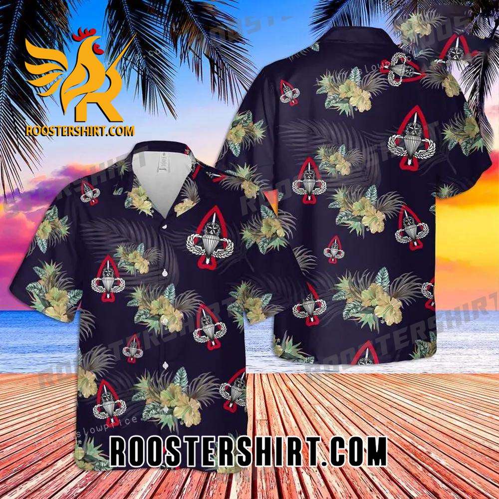 Quality Fort Bragg Button Up Hawaiian Shirt