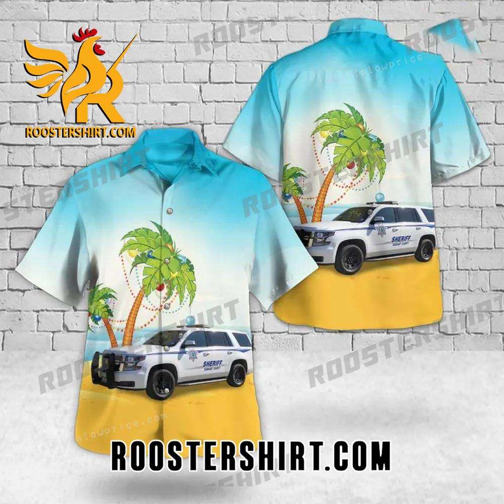 Quality Fort Worth Texas Tarrant County Office Car Christmas Button Up Hawaiian Shirt