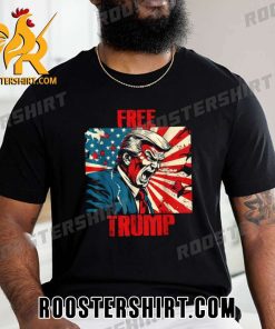 Quality Free Donald Trump American Flag Republican Support Pro Unisex T-Shirt