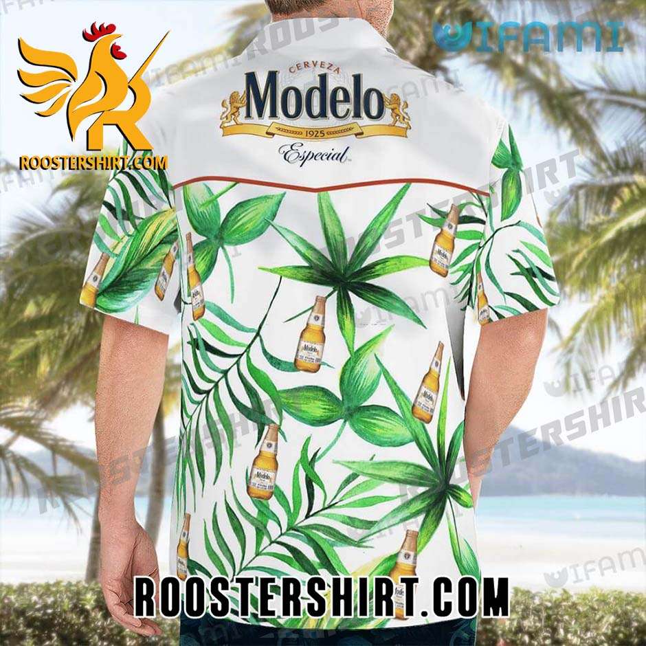 Quality Modelo Hawaiian Shirt And Shorts Palm Leaves Beer Lovers Gift