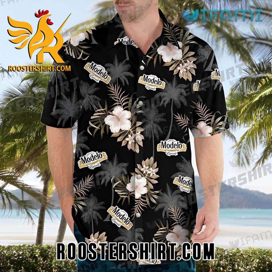Quality Modelo Hawaiian Shirt And Shorts Tropical Hibiscus Beer Lovers Gift