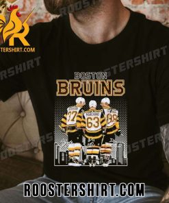 Quality Patrice Bergeron Brad Marchand And David Pastrnak 2023 Stanley Cup Playoff Signatures Unisex T-Shirt
