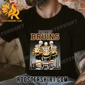 Quality Patrice Bergeron Brad Marchand And David Pastrnak 2023 Stanley Cup Playoff Signatures Unisex T-Shirt
