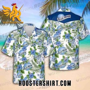 Quality Quality Blue Moon Beer Tropical Hibiscus Hawaiian Shirt And Shorts Beer Lovers Gift