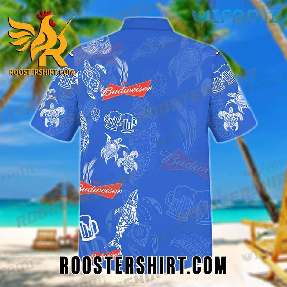 Quality Quality Budweiser Hawaiian Shirt And Shorts Dolphin Turtle Beer Lovers Gift