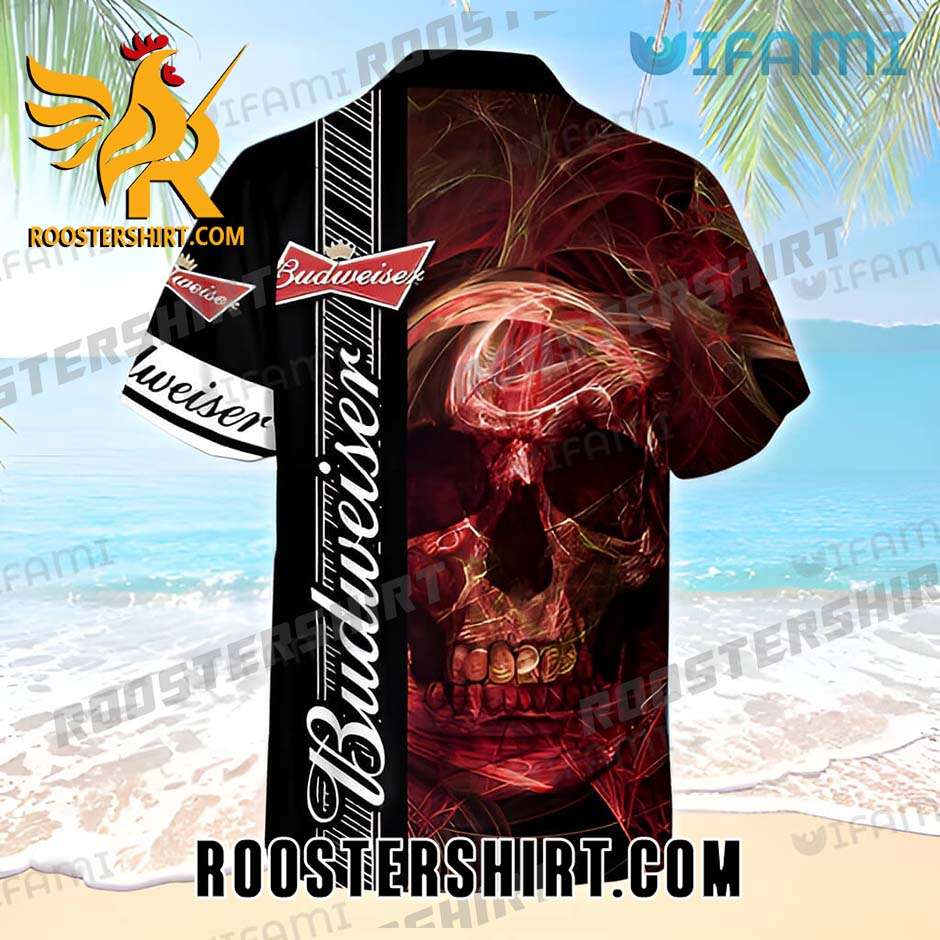 Quality Quality Budweiser Hawaiian Shirt And Shorts Skull Beer Lovers Gift