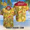 Quality Quality Budweiser Hawaiian Shirt And Shorts Yellow Hibiscus Beer Lovers Gift