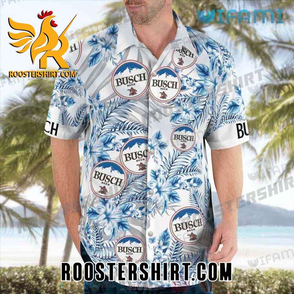 Quality Quality Busch Beer Hawaiian Shirt And Shorts Blue Hibiscus Flower Beer Lovers Gift