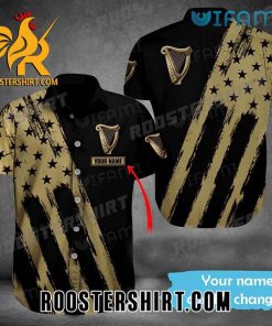 Quality Custom Guinness Hawaiian Shirt And Shorts Usa Flag Beer Guinness Gift
