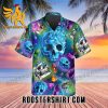 Quality Galaxy Diamond Crystal Skull Hawaiian Shirt And Shorts
