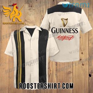 Quality Guinness Hawaiian Shirt And Shorts Brown Black Logo Beer Guinness Gift