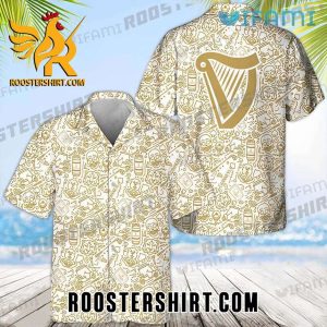 Quality Guinness Hawaiian Shirt And Shorts Doodle Art Beer Guinness Gift