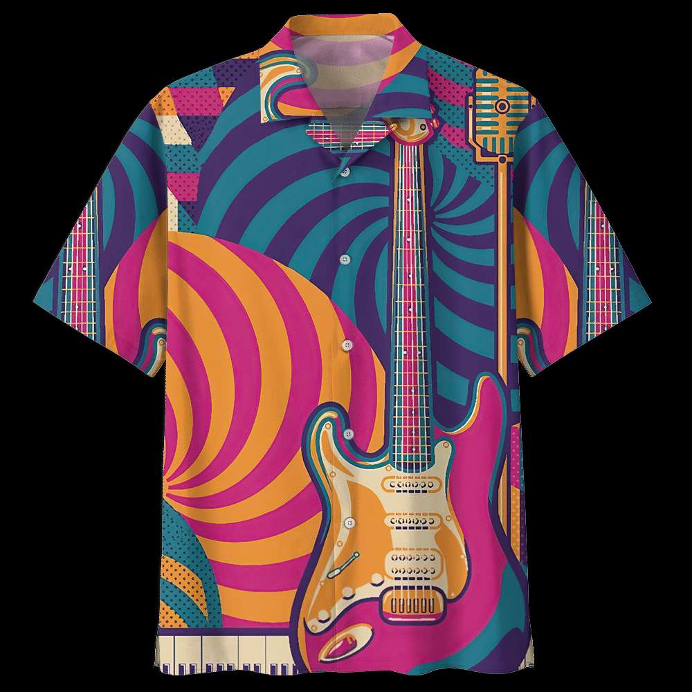 Quality Quality Guitar Hawaiian Shirt And Shorts