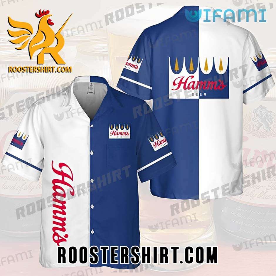 Quality Quality Hamms Beer Hawaiian Shirt And Shorts Crown Logo Hamms Gift For Beer Lovers
