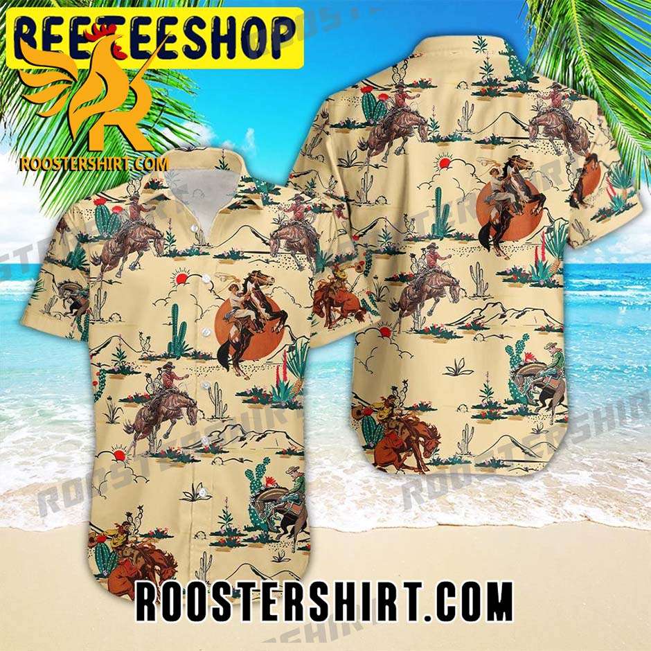 Quality Quality Horse Cowboy Hawaiian Shirt And Shorts