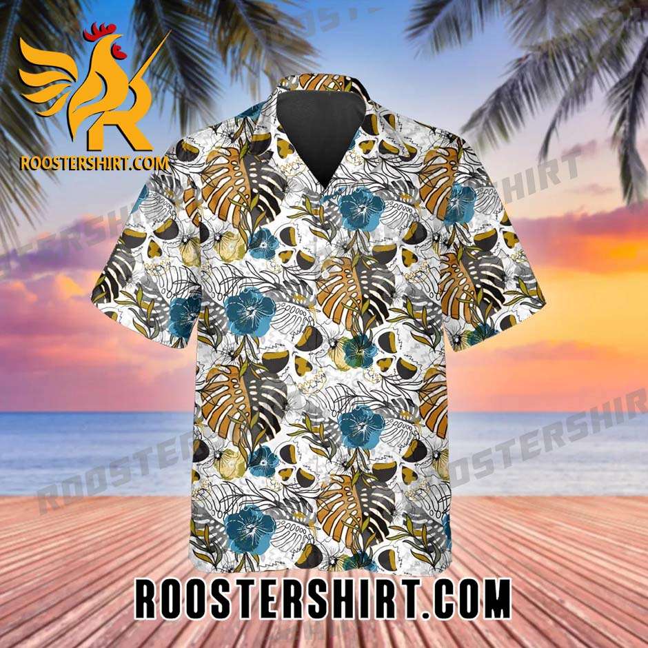 Quality Pattern Happy Summer Skull Hawaiian Shirt And Shorts