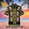 Quality Pattern Yellow Color Skull Hawaiian Shirt And Shorts