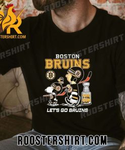 Quality The Peanuts Snoopy Boston Bruins 2023 Stanley Cup Playoff Let’s Go Bruins Unisex T-Shirt
