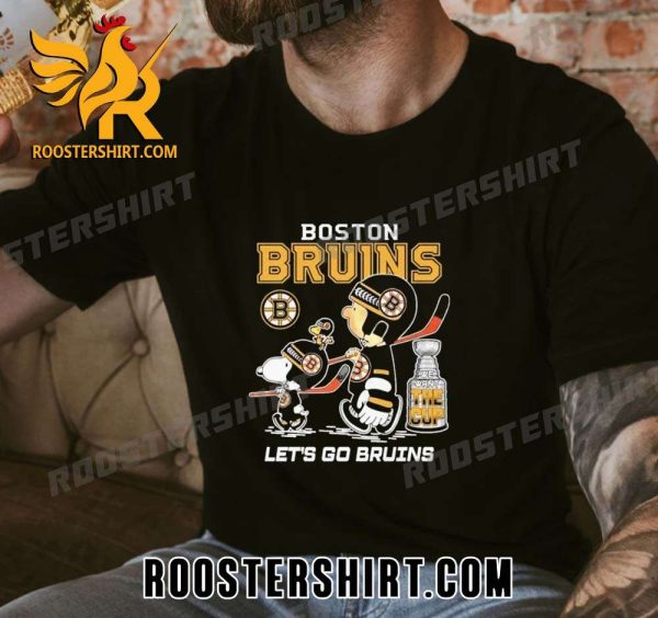 Quality The Peanuts Snoopy Boston Bruins 2023 Stanley Cup Playoff Let’s Go Bruins Unisex T-Shirt