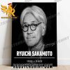 RIP Ryuichi Sakamoto 1952 2023 Thank You For The Memories Signature Poster Canvas