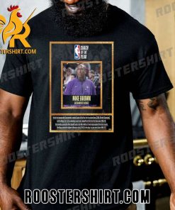 Sacramento Kings Mike Brown Red Auerbach Trophy 2022-23 NBA Coach of the Year T-Shirt