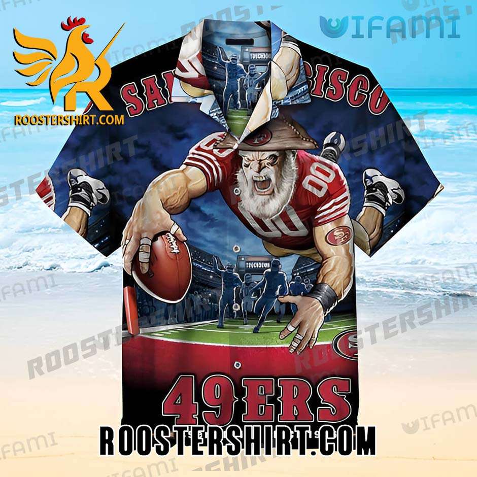 San Francisco 49ers Hawaiian Shirt Mascot Gift For Girlfriend