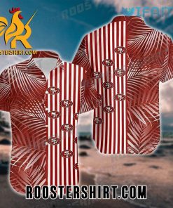 San Francisco 49ers Hawaiian Shirt Palm Leaves Gift For Fans