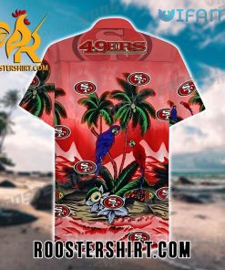 San Francisco 49ers Hawaiian Shirt Parrots 49ers Gift For Friends