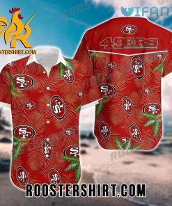 San Francisco 49ers Tropical Leaves New Design Hawaiian Shirt