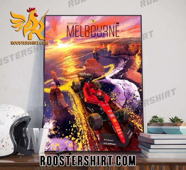 Scuderia Ferrari F1 Melbourne Australian GP 2023 Poster Canvas