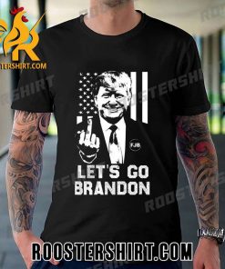 TREND Lets Go Brandon Trump Flip Off Biden Unisex T-Shirt