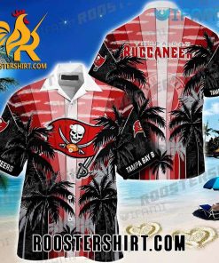 Tampa Bay Buccaneers Hawaiian Shirt Coconut Tree Pattern Gift For Buccaneers Fans