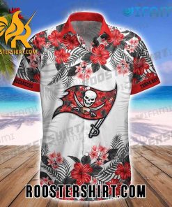 Tampa Bay Buccaneers Hawaiian Shirt Flower Tropical Leaf Gift For Buccaneers Fans
