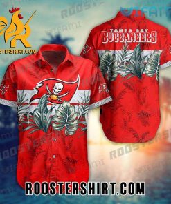 Tampa Bay Buccaneers Hawaiian Shirt Tropical Leaves Gift For Buccaneers Fans