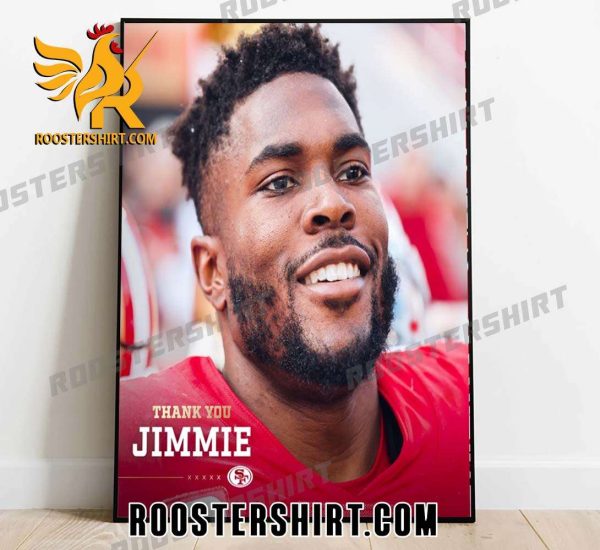 Thank you Jimmie Ward San Francisco 49ers Great Carees Poster Canvas