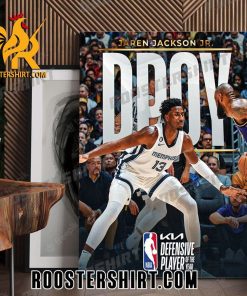 The 2022 – 2023 Kia DPOY Is Jaren Jackson Jr NBA Awards Poster Canvas