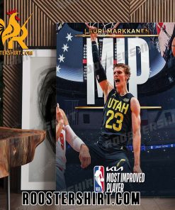 The 2022-23 Kia NBA Most Improved Player MIP is Lauri Markkanen Poster Canvas