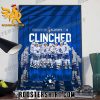 Toronto Maple Leafs Stanley Cup Playoffs 2023 Clinched NHL Poster Canvas