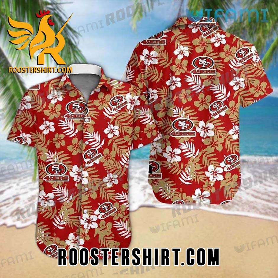 Tropical Flower San Francisco 49ers Girt For Fans Hawaiian Shirt