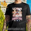 Uconn Huskies Mens Basketball Team 2023 National Champions New Design T-Shirt