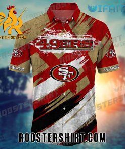 Vintage San Francisco 49ers Hawaiian Shirt Logo 49ers Gift For Family