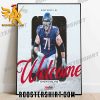 Welcome Aboard Riley Reiff New England Patriots 2023 Poster Canvas