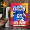 Welcome To Kansas City Chiefs Richie James NFL Poster Canvas