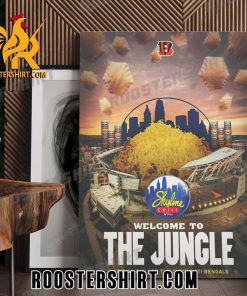 Welcome To The Jungle Official Chili Of The Cincinnati Bengals Gold Star Poster Canvas