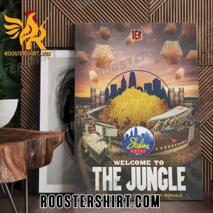 Welcome To The Jungle Official Chili Of The Cincinnati Bengals Gold Star Poster Canvas