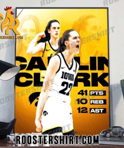 What A Night Caitlin Clark The Iowa Hawkeyes Poster Canvas